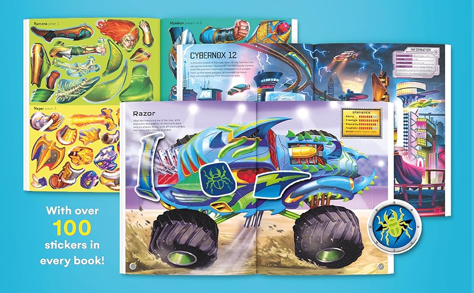 Usborne Build  Your Own Monster Trucks Sticker Book