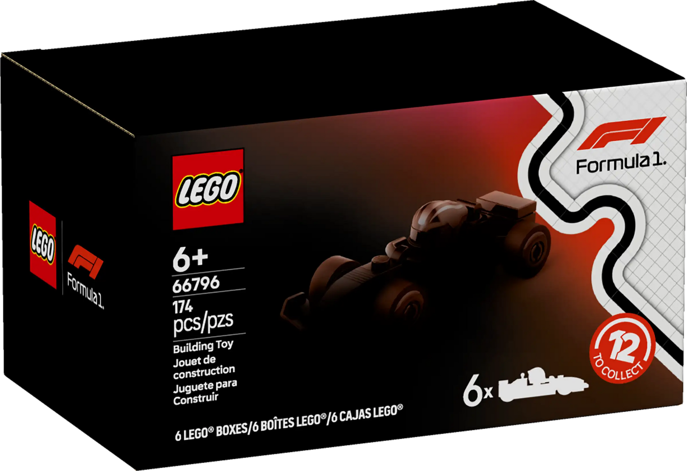 Lego City Formula Collectible Race Cars 6 Pack 66796