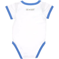 12-24M Lake Bum - Blue Trimmed Bodysuit