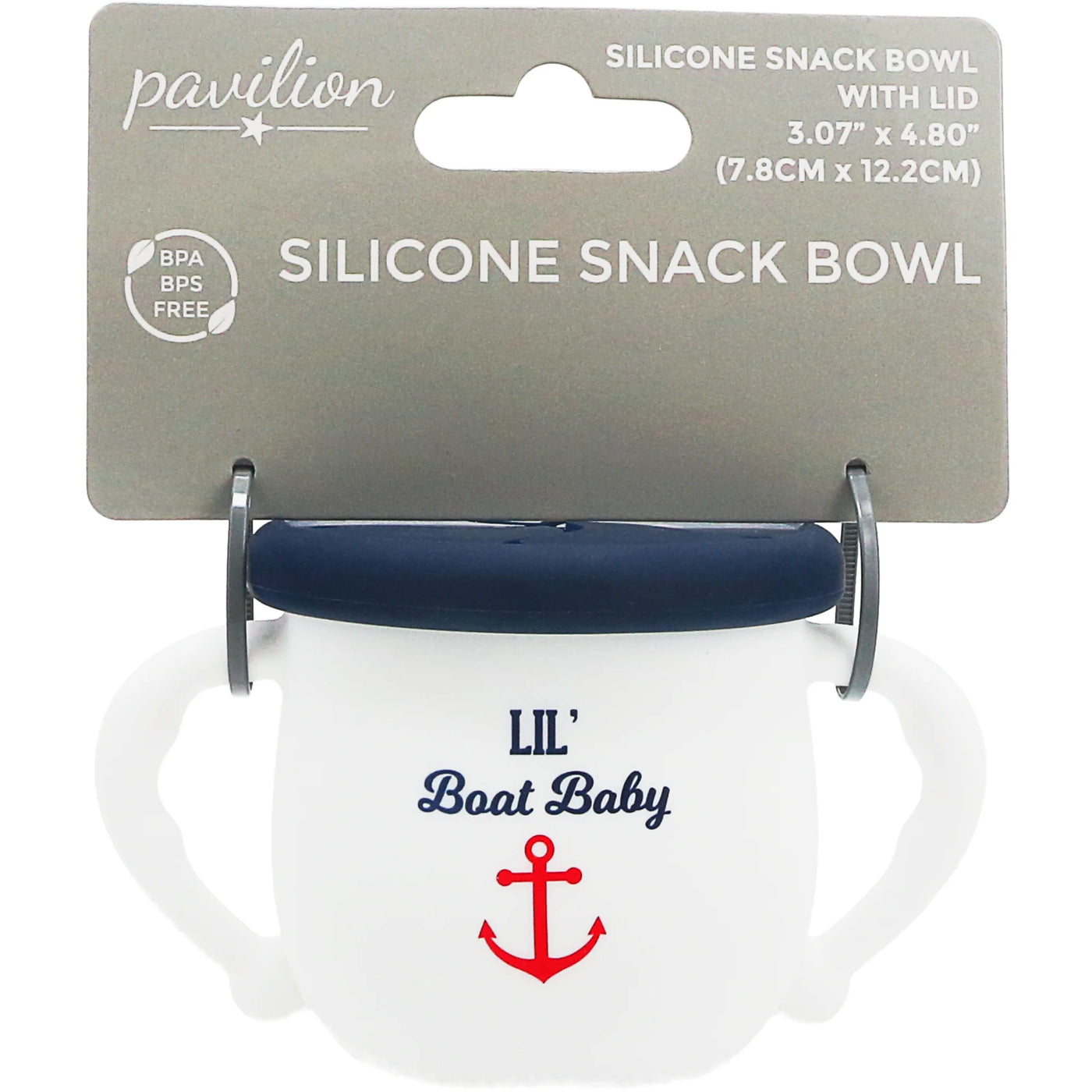 Boat Baby - 3.5" Silicone Snack Bowl with Lid