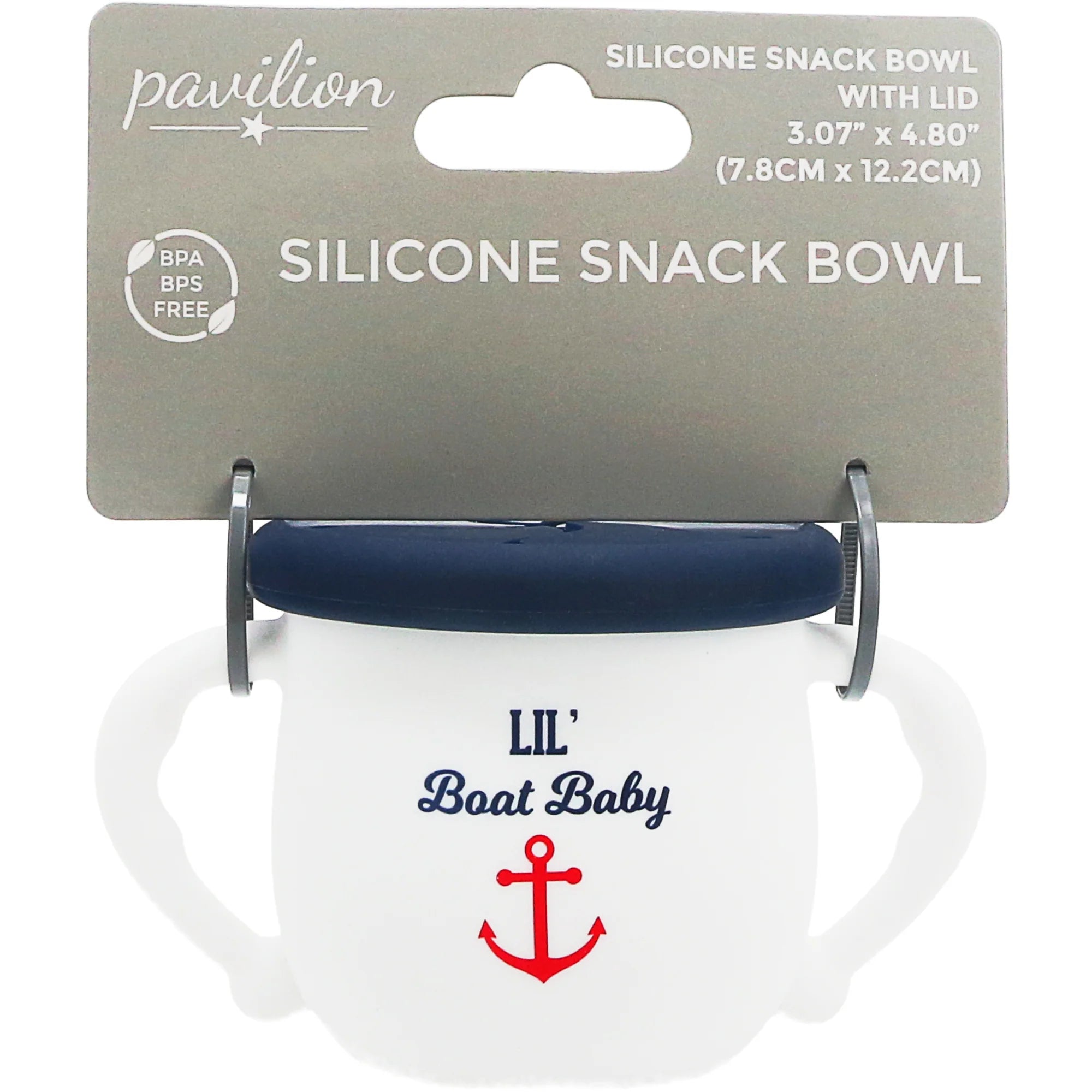 Boat Baby - 3.5" Silicone Snack Bowl with Lid