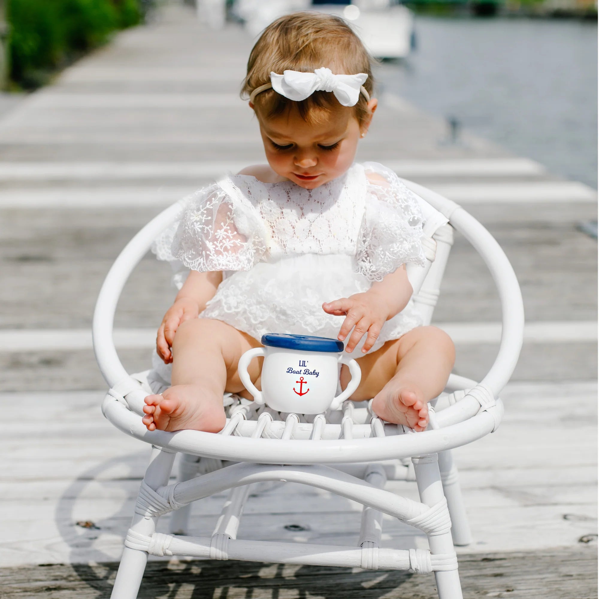 Boat Baby - 3.5" Silicone Snack Bowl with Lid
