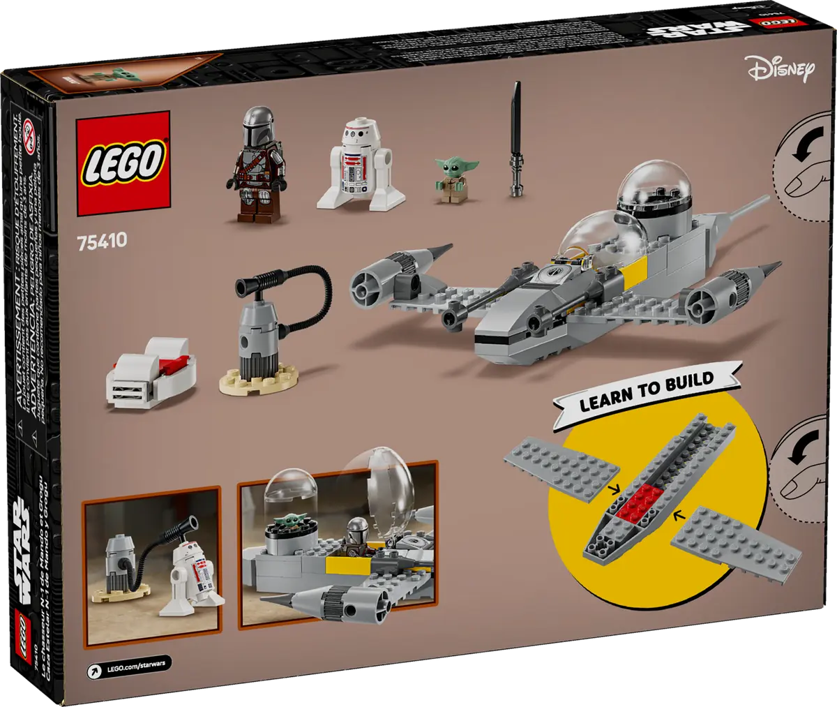 Lego Star Wars Mando And Grogu's N-1 Starfighter 75410