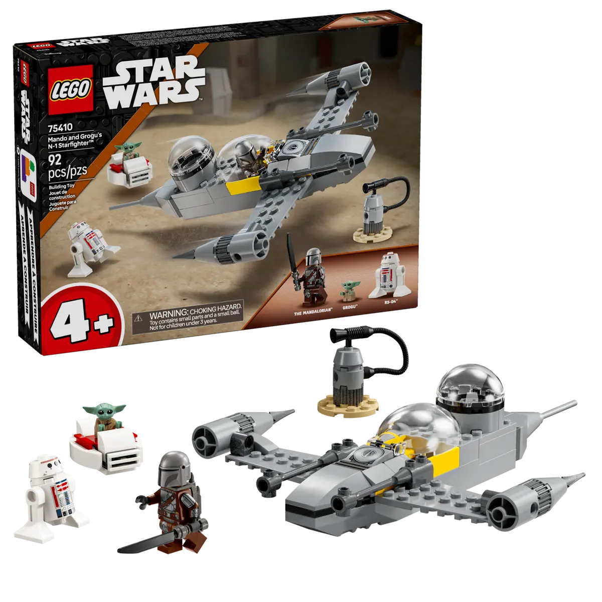 Lego Star Wars Mando And Grogu's N-1 Starfighter 75410