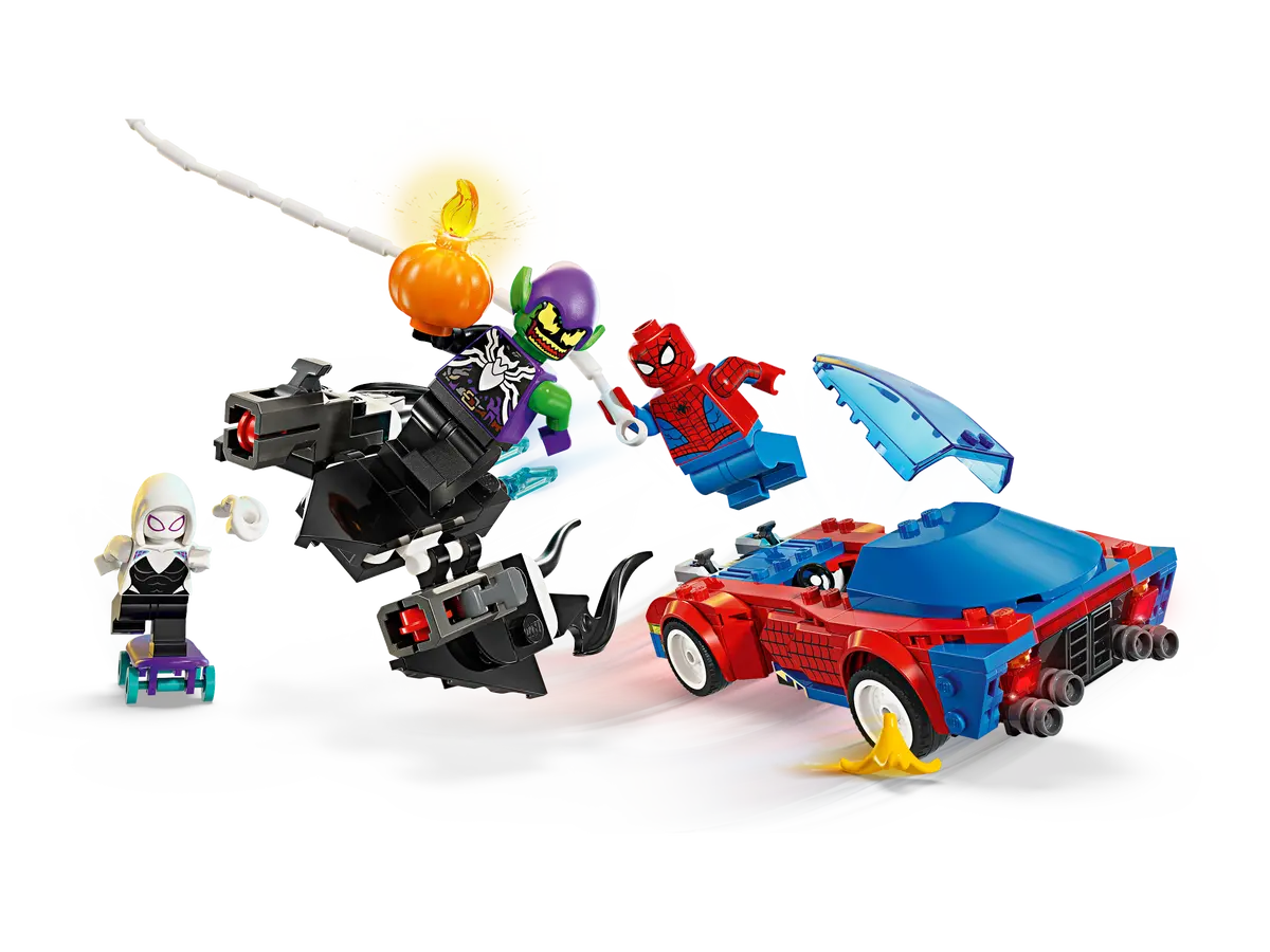 Lego Marvel Spiderman Race Car & Venom Green Goblin 76279