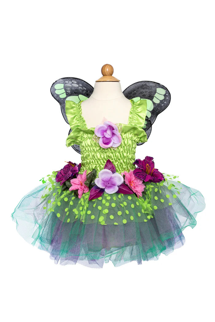 Great Pretenders Green Fairy Blooms Deluxe Dress & Wings