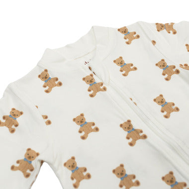 Lulujo Vintage Bear Footed Sleeper 6-12M
