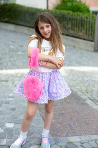 Great Pretenders Pinky Promise Furry Fuchsia Purse