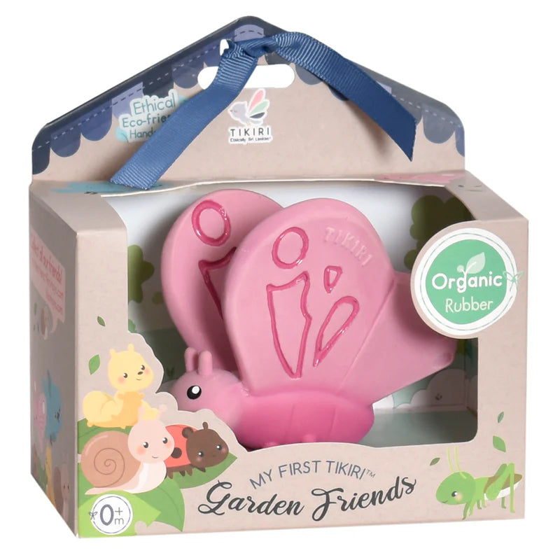 Tikiri Butterfly Natural Rubber Toy