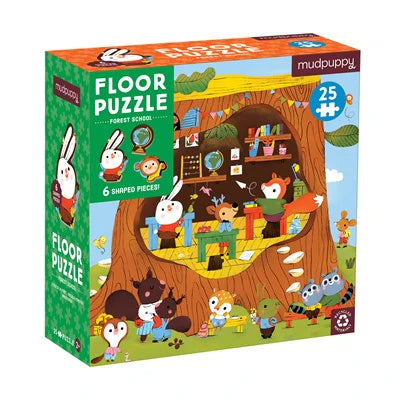 Mudpuppy Forest School 25 Piece Floor Puzzle