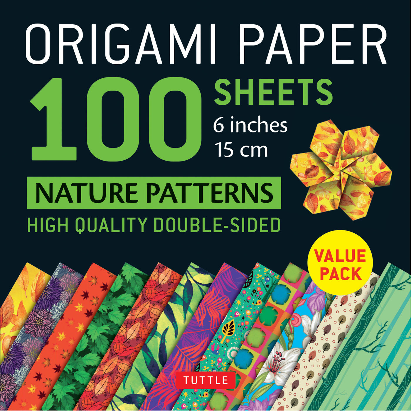 Tuttle Origami Paper 100 Sheets Nature Pattern