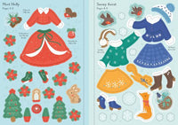 Usborne Little Sticker Dolly Dressing Christmas