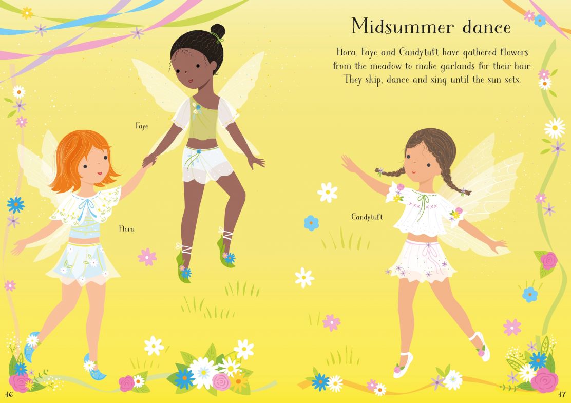 Usborne Summertime Fairy Little Sticker Dolly Dressing