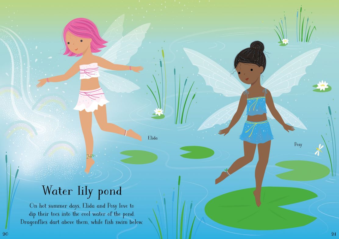 Usborne Summertime Fairy Little Sticker Dolly Dressing