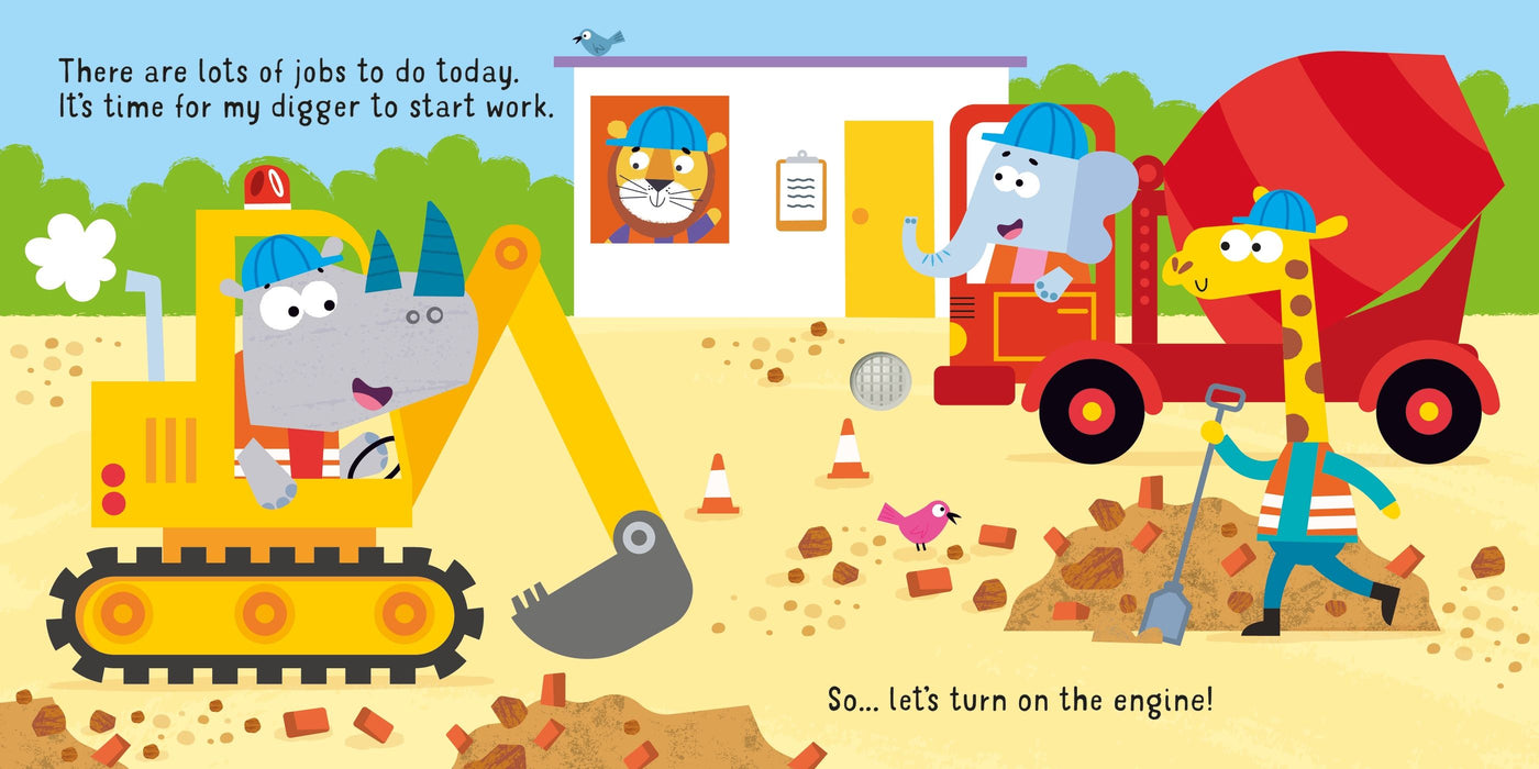 Usborne Sound Books Let's Go On A Digger!