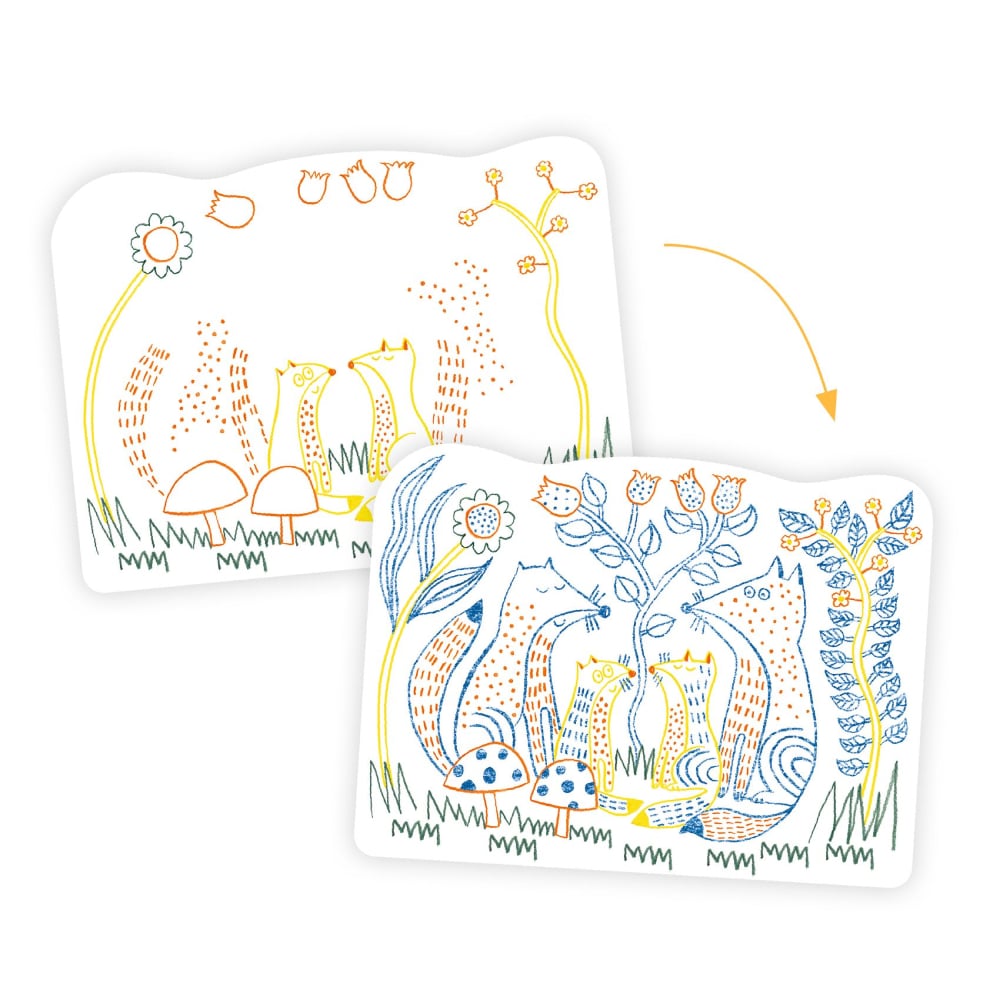 Djeco Colouring Woodland Families