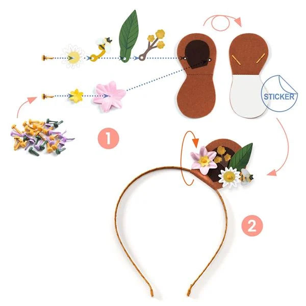 Djeco Flower Friends DIY Headbands