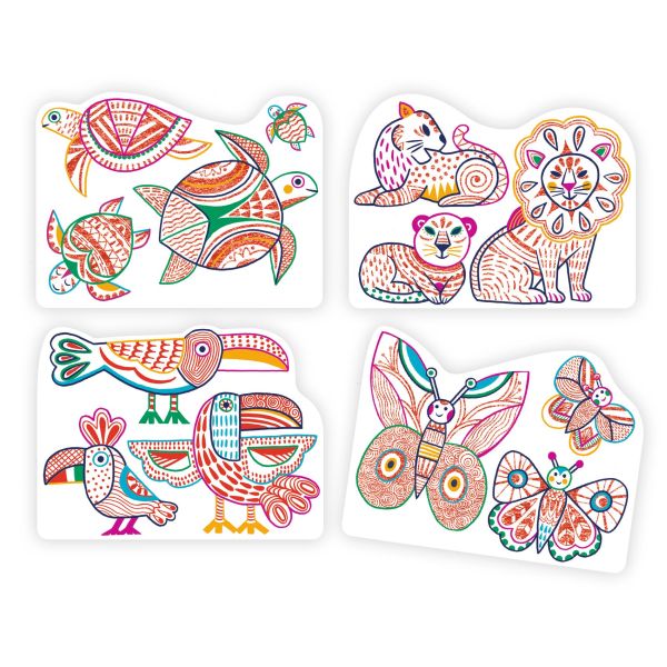 Djeco Wild Families Colouring