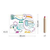 Djeco Wild Families Colouring