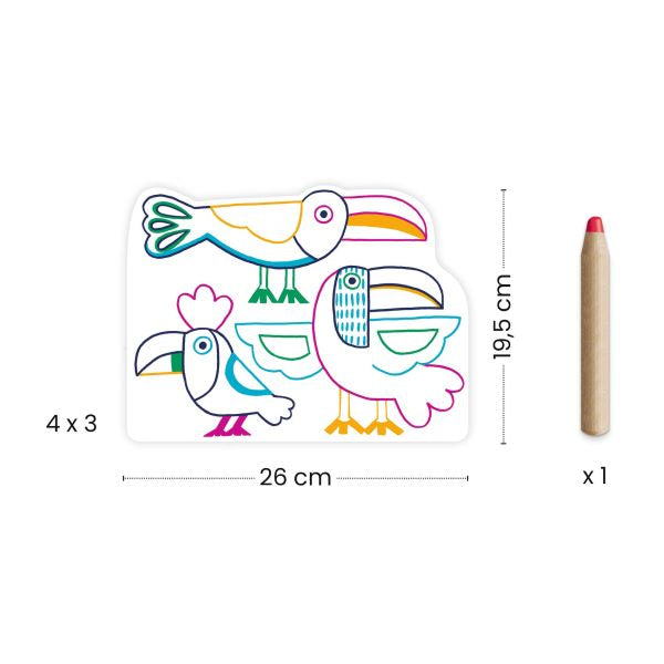 Djeco Wild Families Colouring