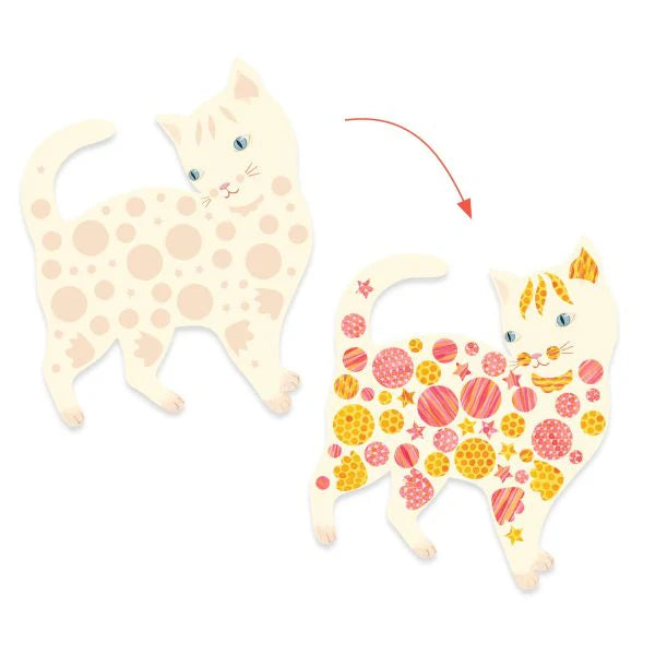 Djeco Elodie's Cute Cats Create With Paper