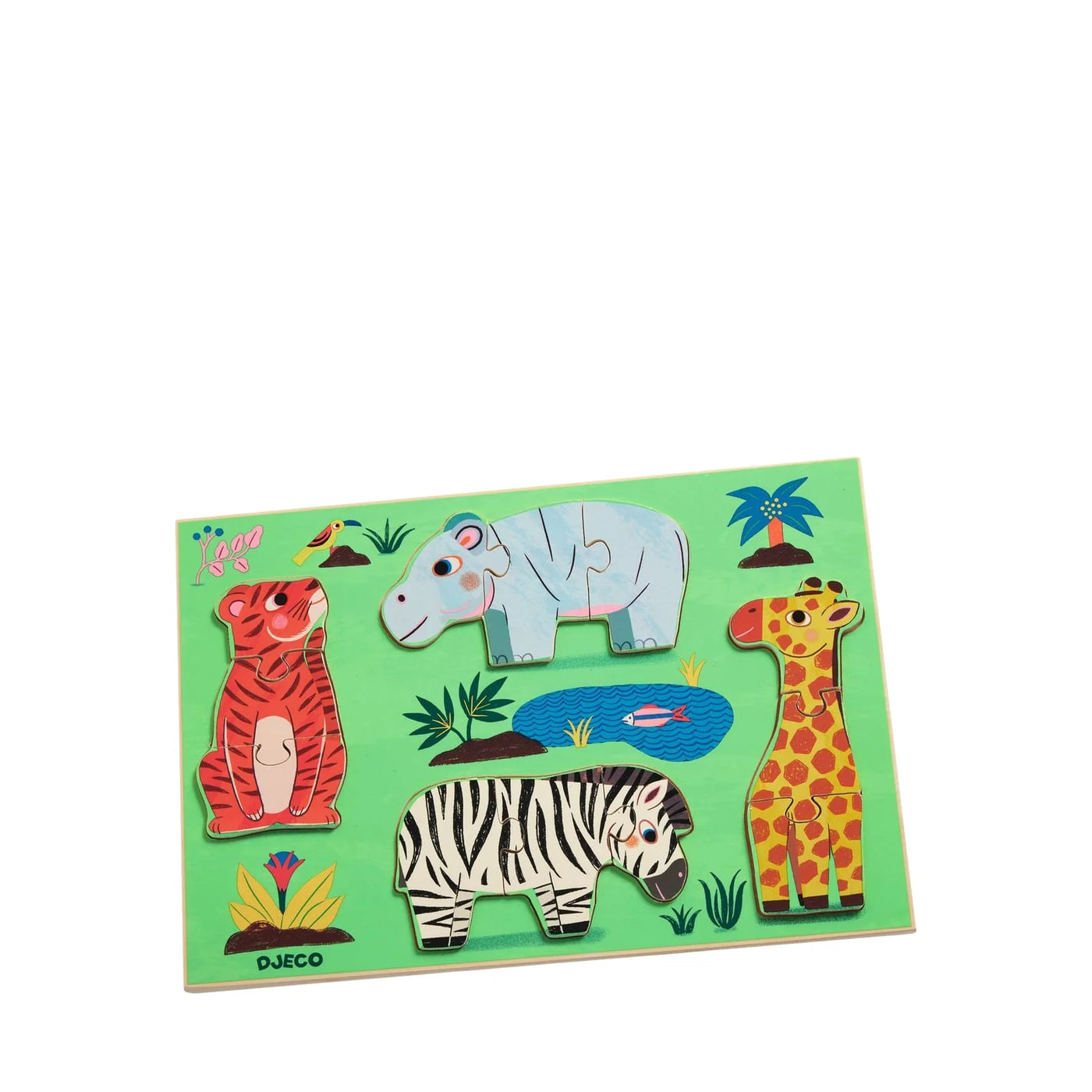 Djeco Coucou Tigre Wooden Puzzle
