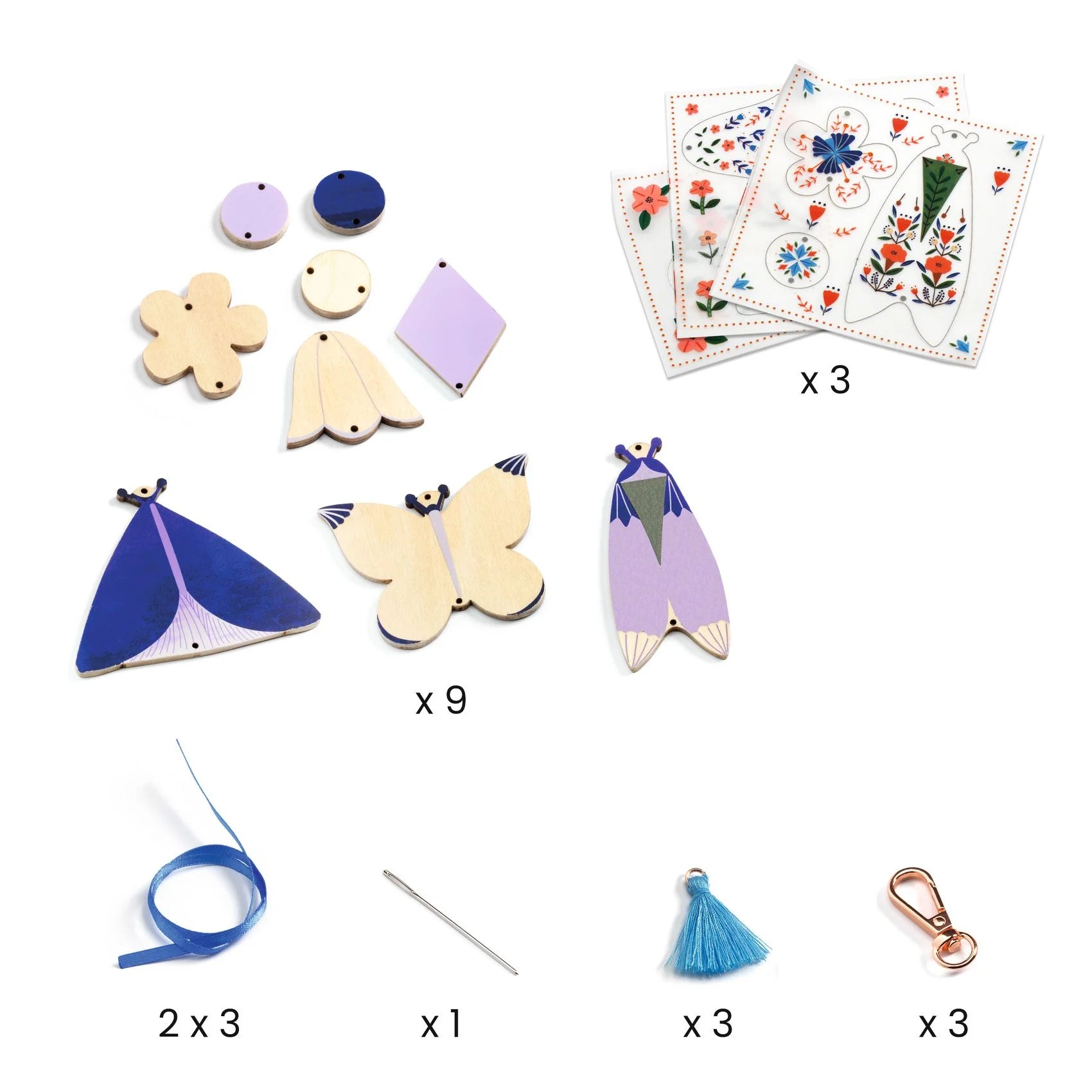 Djeco Butterflies DIY Bag Charms
