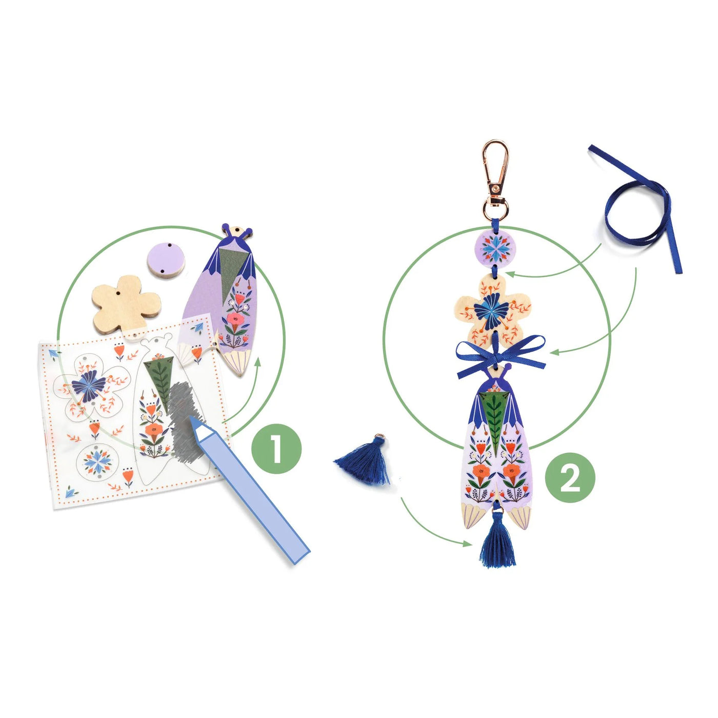 Djeco Butterflies DIY Bag Charms