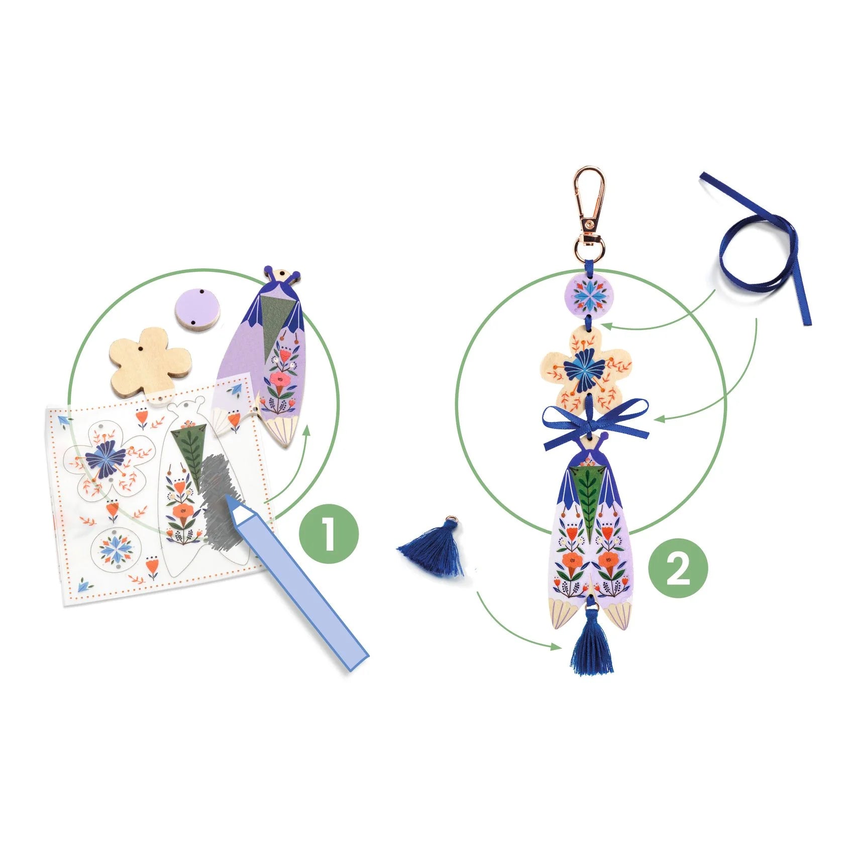 Djeco Butterflies DIY Bag Charms