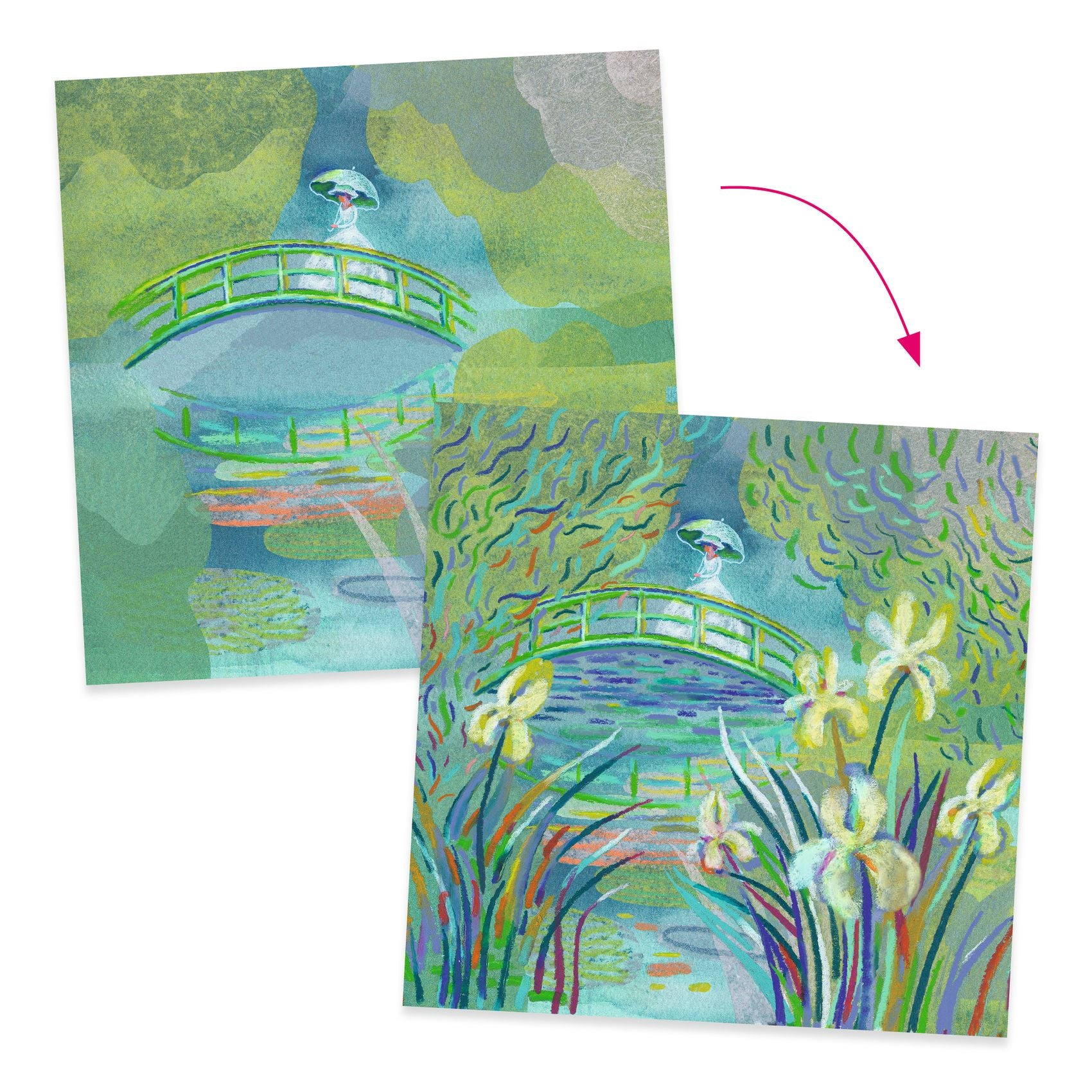 Djeco On The Water Lily Pond Pastels
