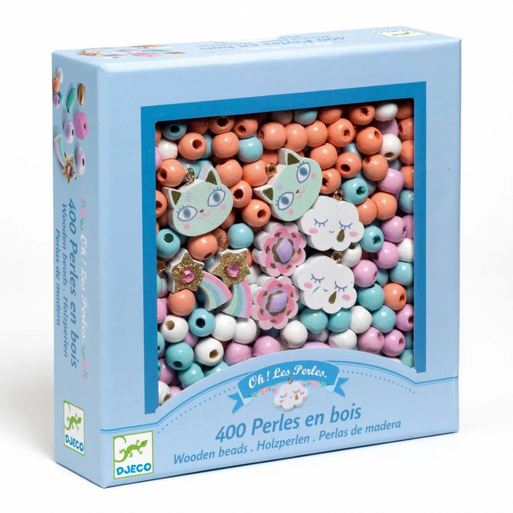 Djeco Rainbow Wooden Beads