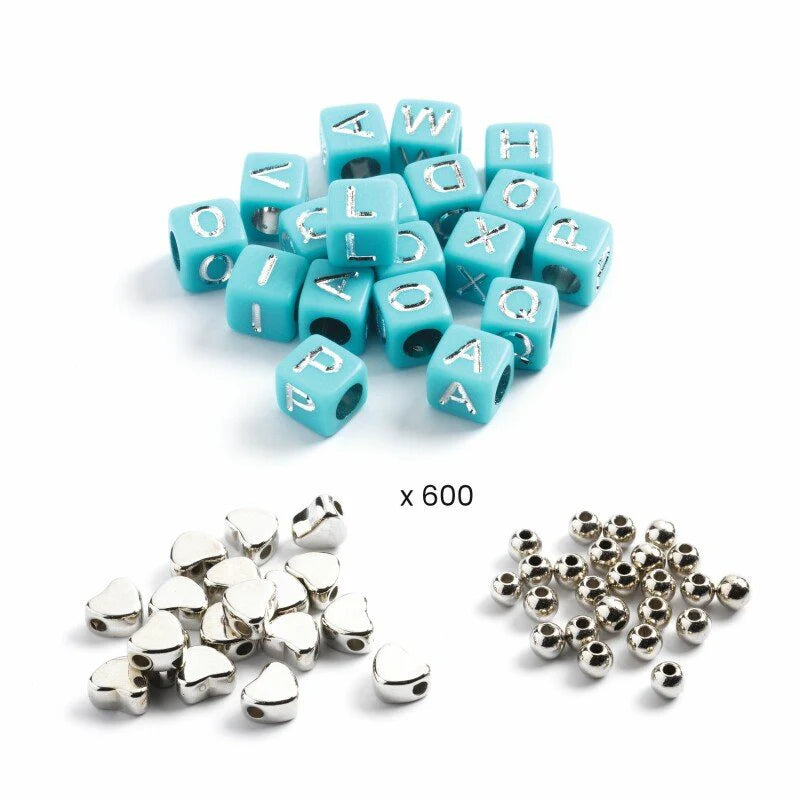 Djeco Silver Alphabet Beads