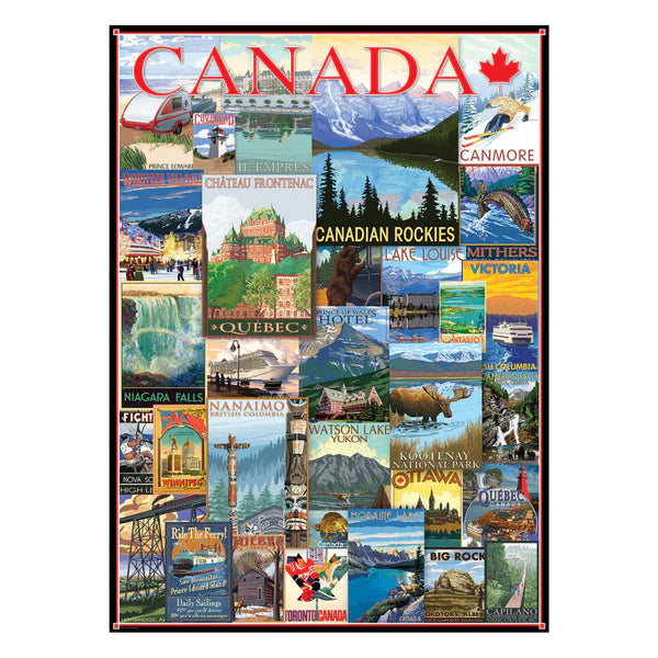 Eurographics Travel Canada Vintage Posters 1000 Piece