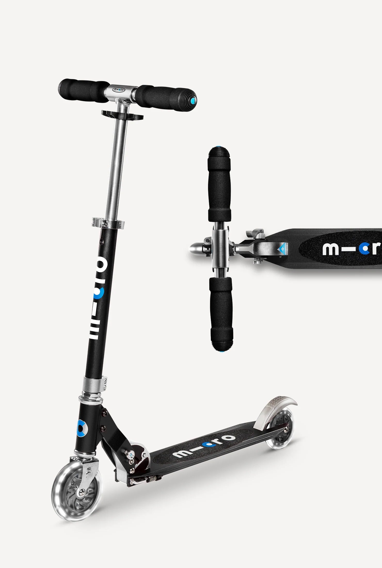 Micro Scooter Black Sprite 6+ Years
