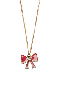 Great Pretenders Holiday Bow Necklace