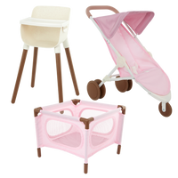 LullaBaby 3 Piece Nursery Set for 14" Newborn Dolls