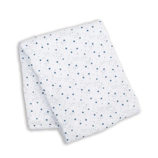 Lulujo Stars Muslin Cotton Swaddle Blanket