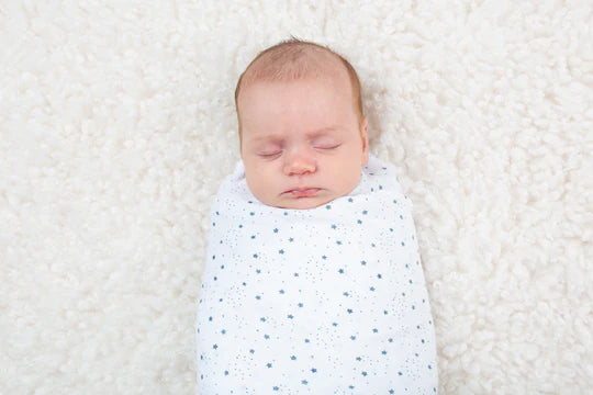 Lulujo Stars Muslin Cotton Swaddle Blanket