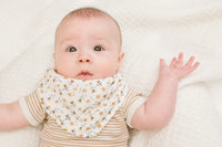 Lulujo Boho Vintage Floral Dragonfly 2 Pack Bandana Bibs