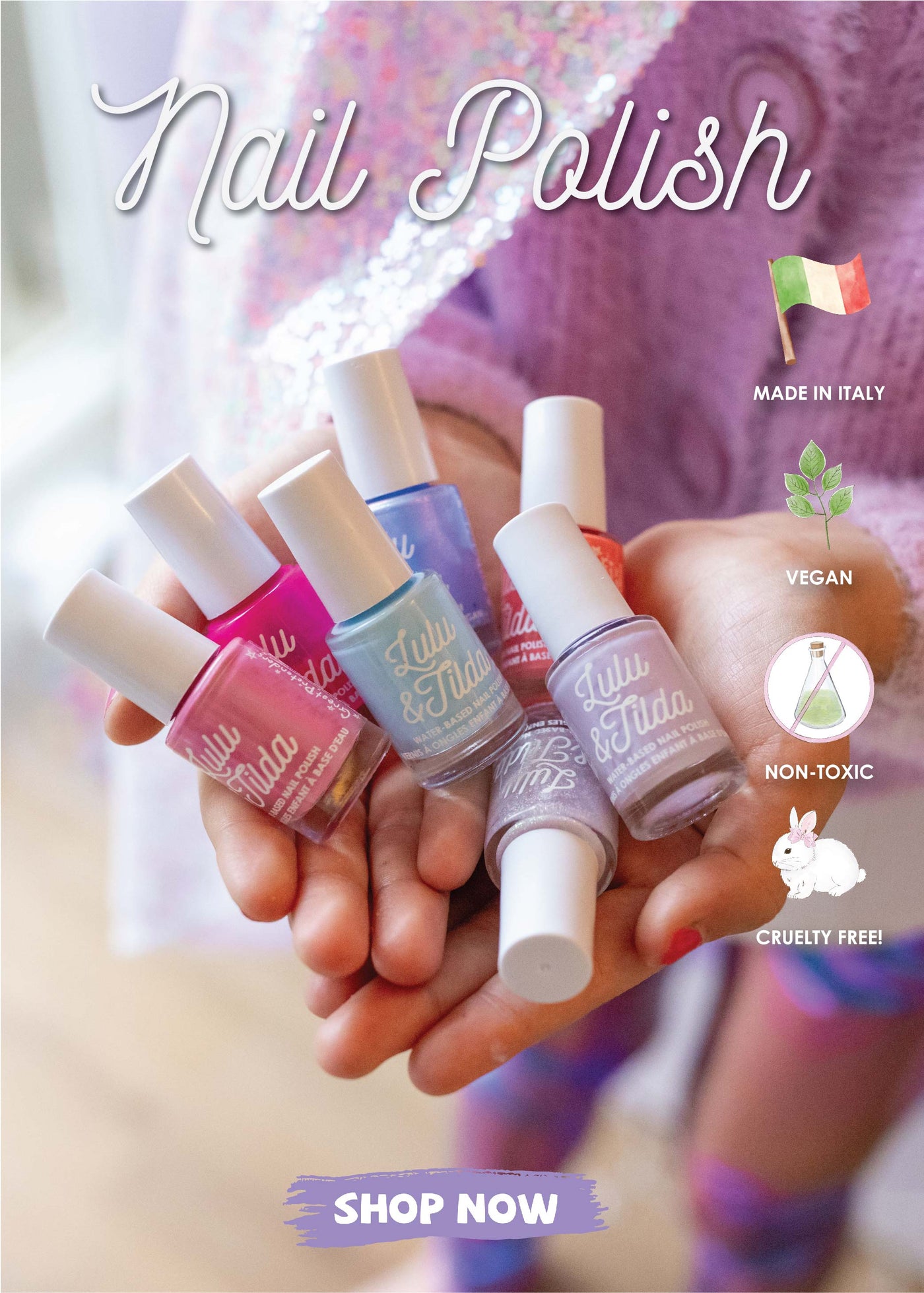 Lulu & Tilda Pinky Promise Duo Nourising Lipstick & Nail Polish