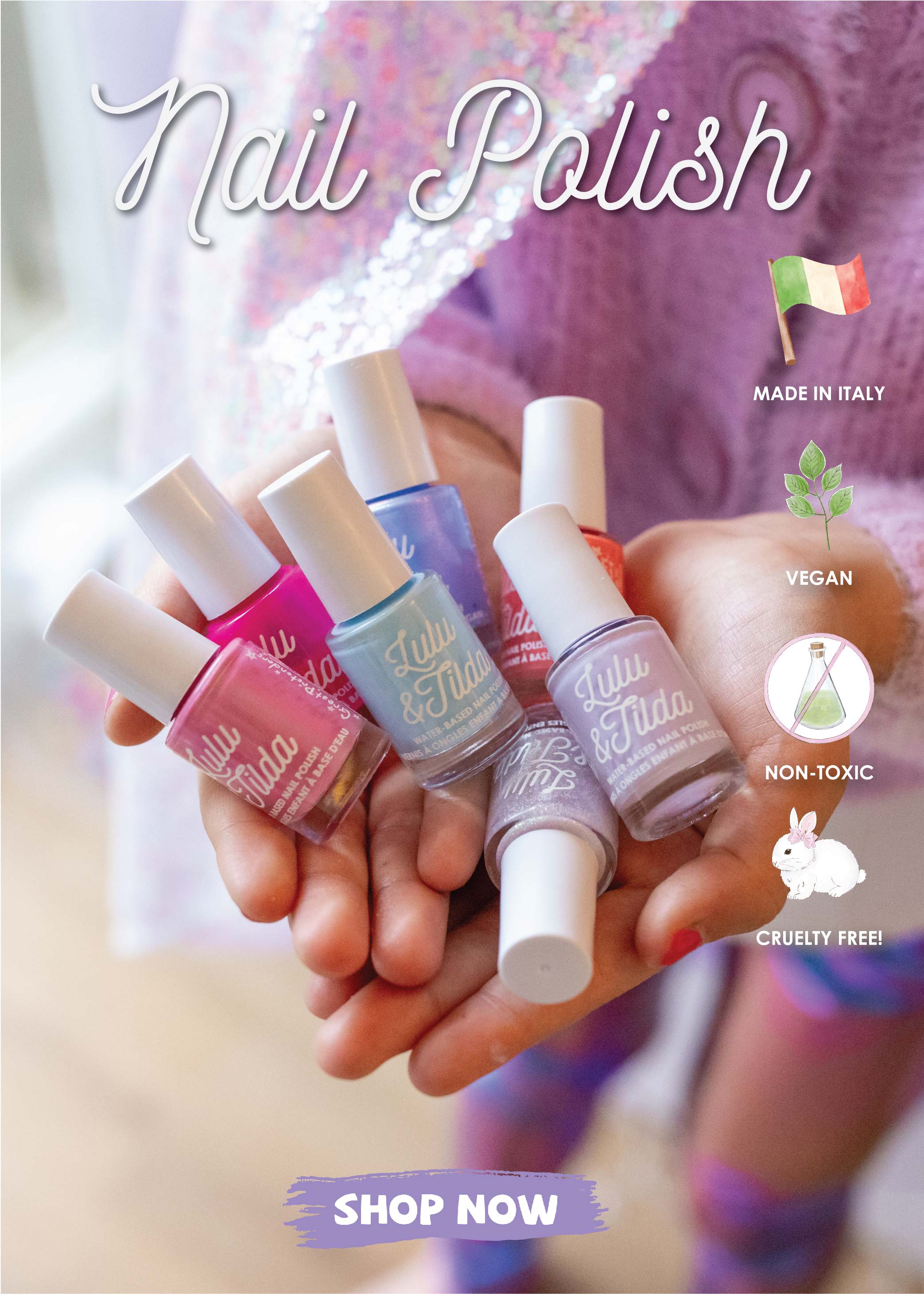 Lulu & Tilda Pinky Promise Duo Nourising Lipstick & Nail Polish