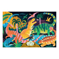 Mudpuppy Dinosaur Park Glow In The Dark 100 Piece Puzzle