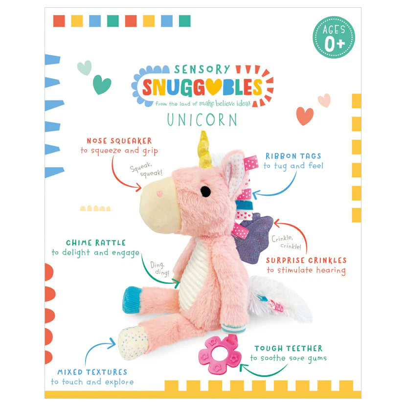 Make Believe Ideas Sensory Snuggable Unicorn