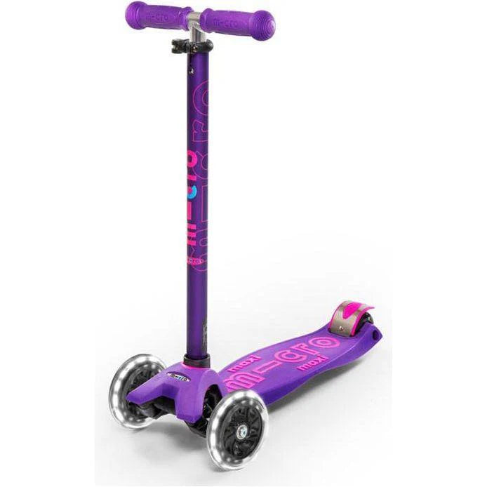 Micro Purple Maxi Deluxe LED Kickboard