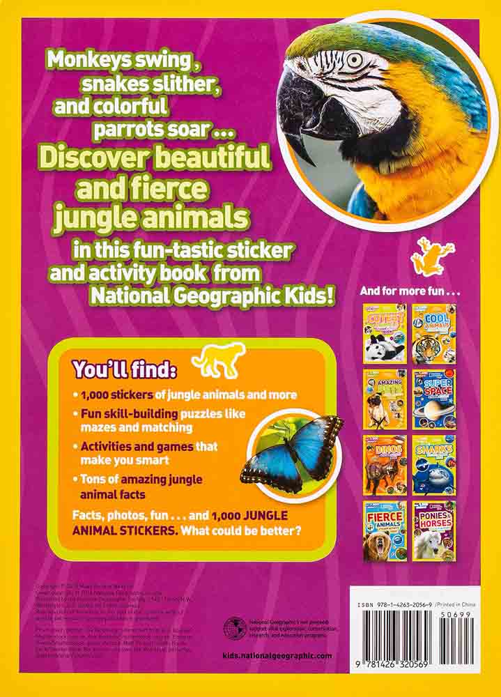 National Geographic Kids In the Jungle Sticker Activity Book