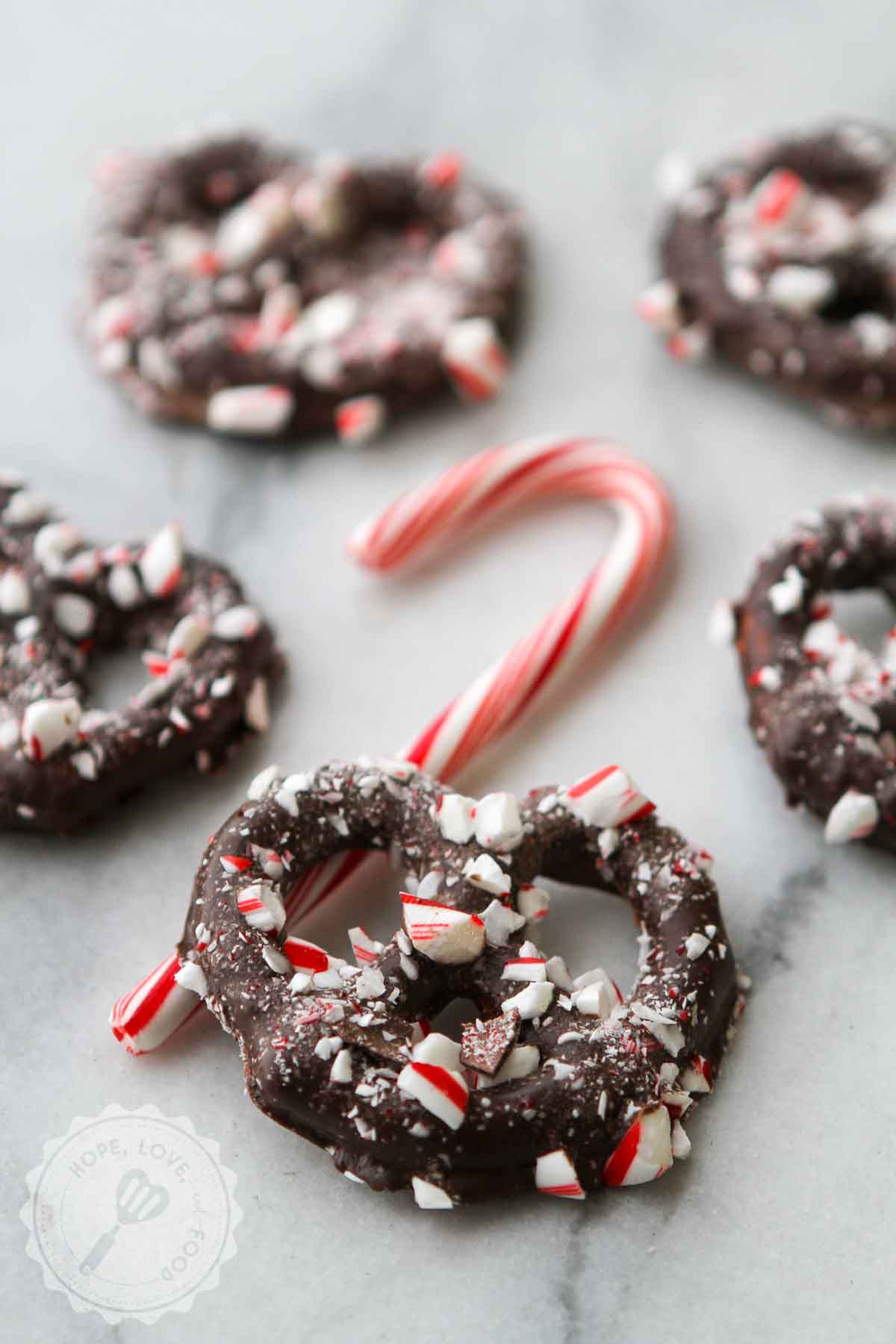 Andea Chocolate Covered Pretzels With Peppermint