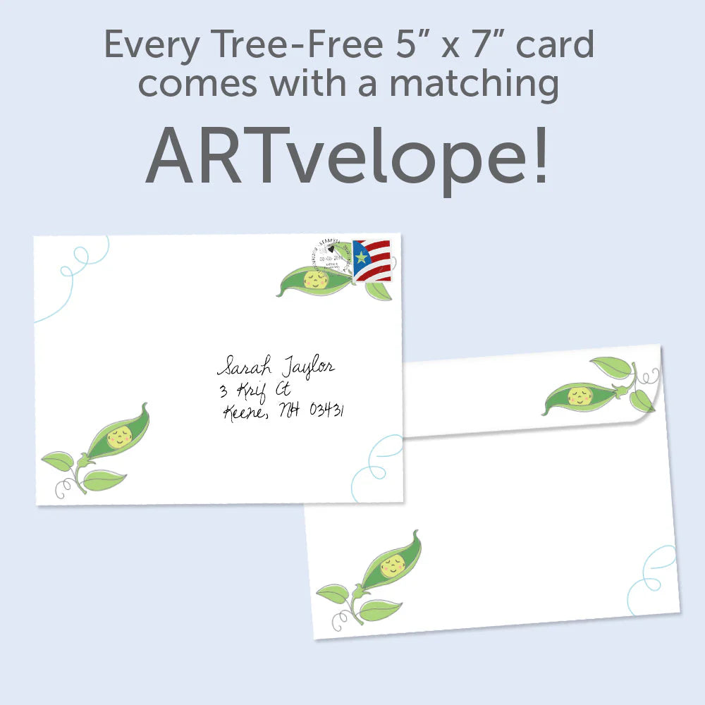 Tree Free Greeting Card Woodland Creatures - New Baby
