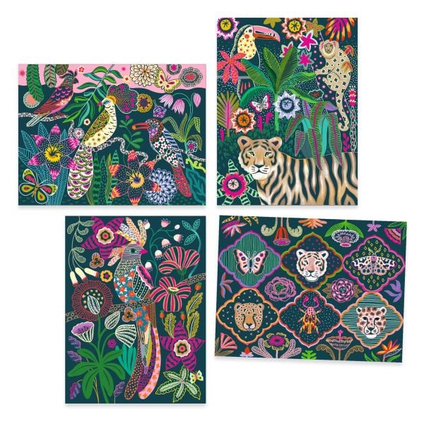 Djeco Jungle Scratch Boards