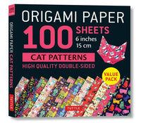 Tuttle Origami Paper 100 Sheets Cat Pattern