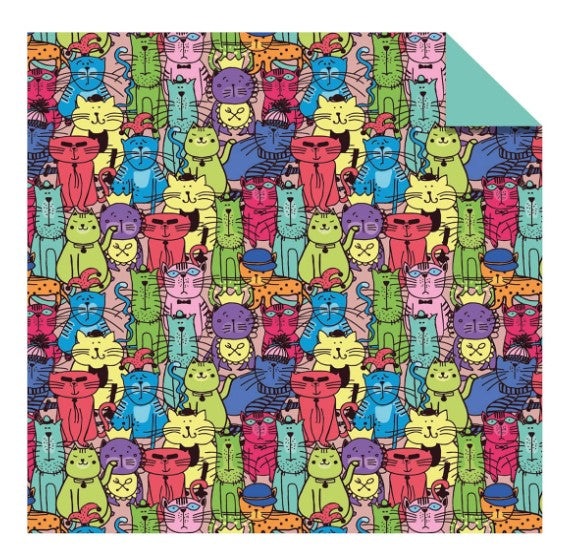Tuttle Origami Paper 100 Sheets Cat Pattern